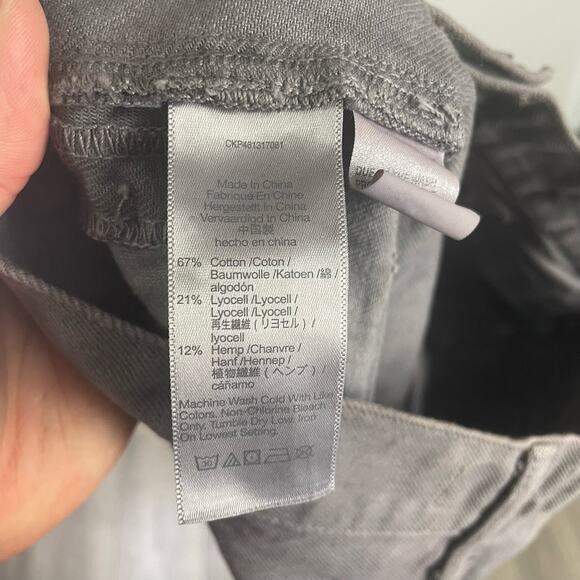 Madewell MN Dye Studio Denim Patch Pocket Micro Mini Skirt US Women's 26 New - Picture 6 of 7